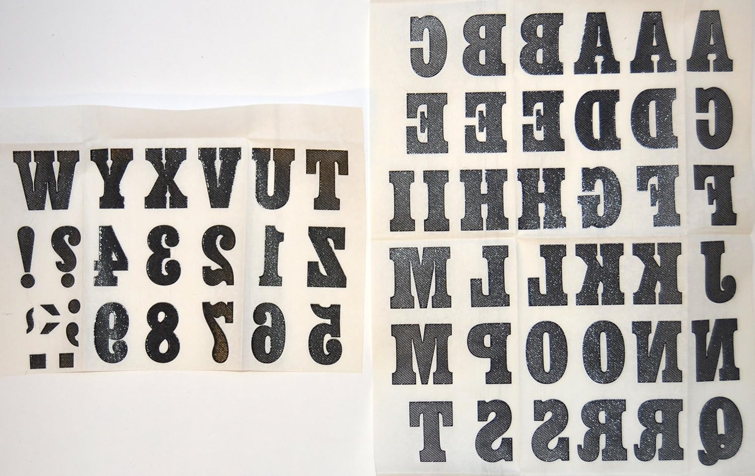Kleiber Iron on letters and numbers, Black, 3.5cm x 2.5 cm - Image 4