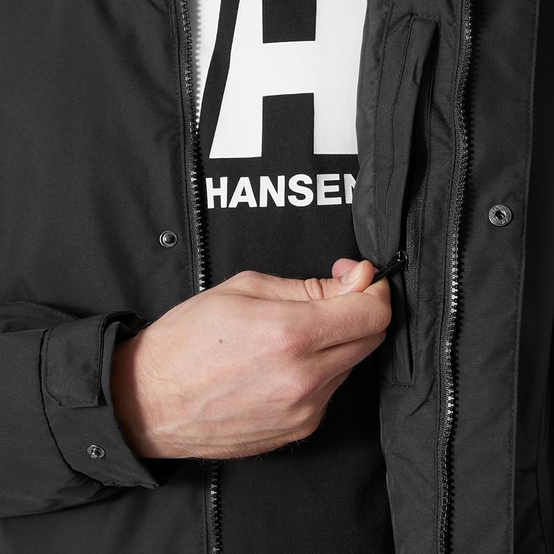Herren Standard Dubliner Wasserdicht Winddicht Atmungsaktiv Regenmantel Jacke, 990 Schwarz, Medium