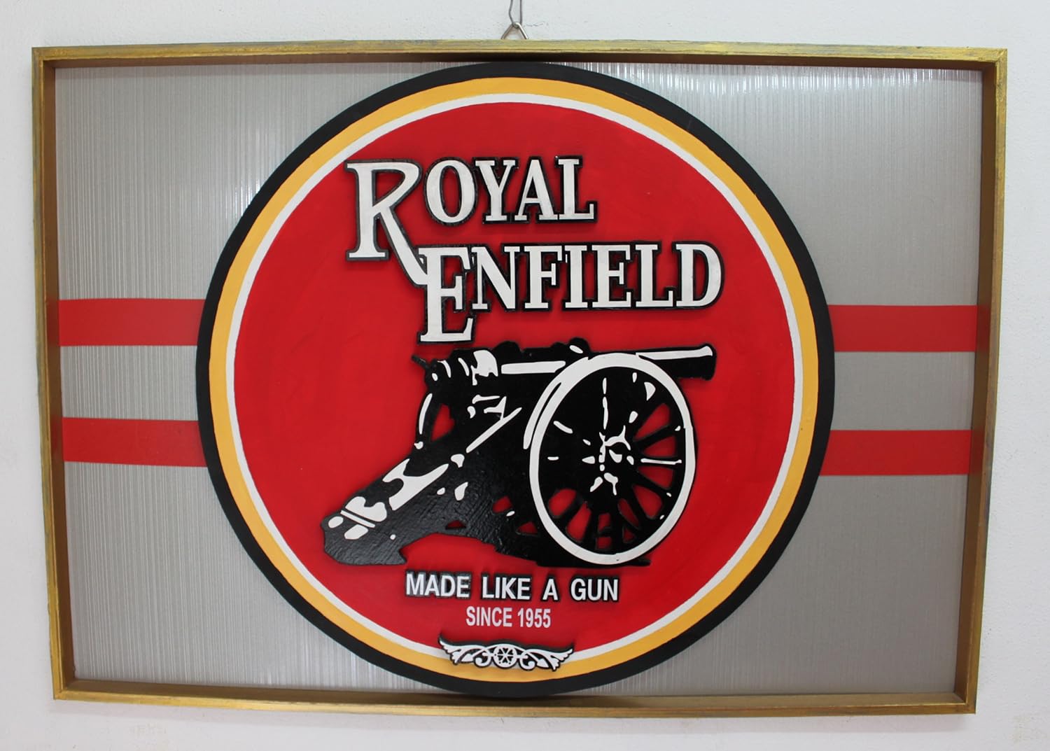 3d Text Banner Frame Woodworking Royal Enfield Amazon Co Uk