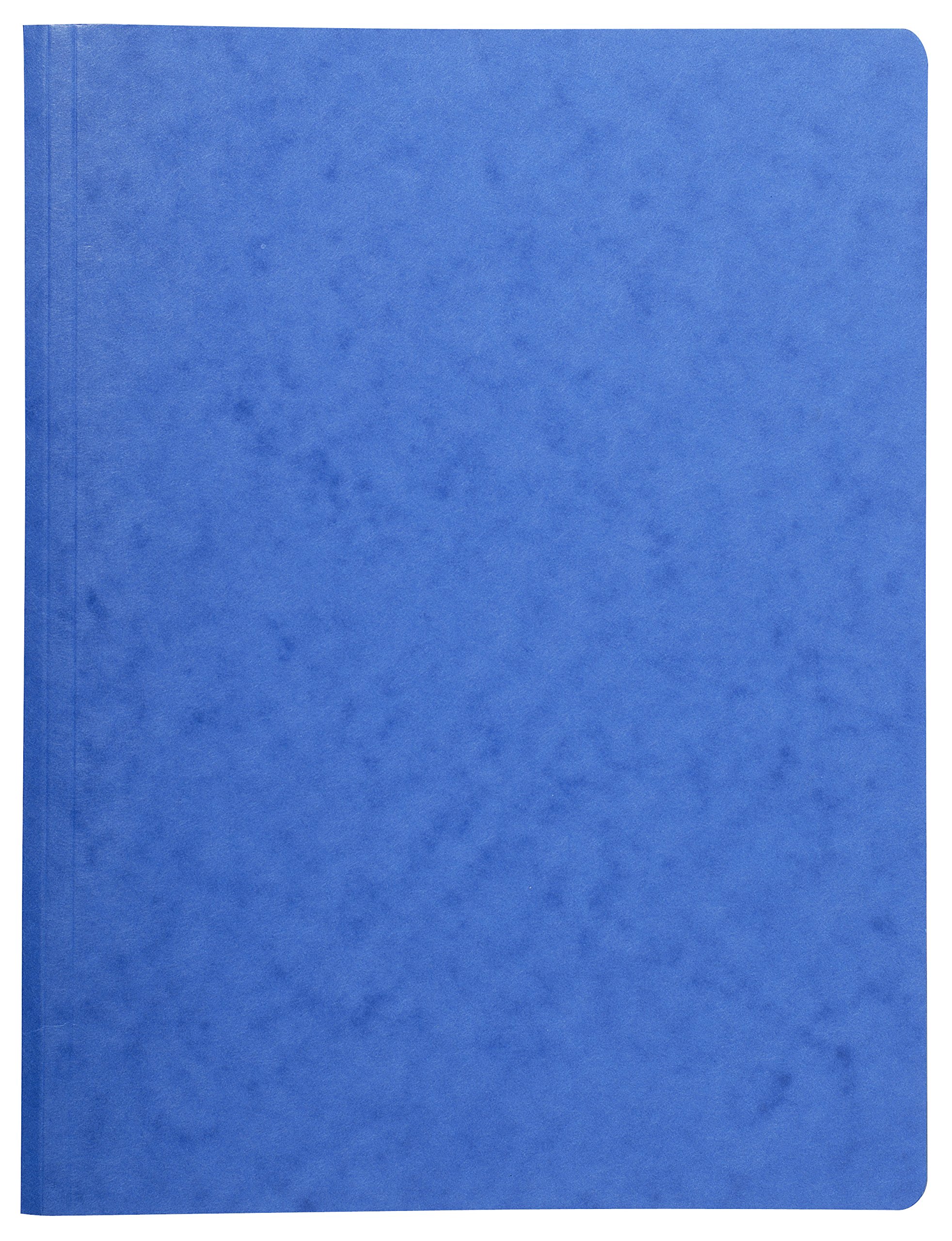 Exacompta - Ref 240125E - Metal Spring File - 240 x 320mm in Size, Suitable for A4 Documents, 410gsm Pressboard Card, Lightweight & Safe To Use - Blue (Pack of 50)