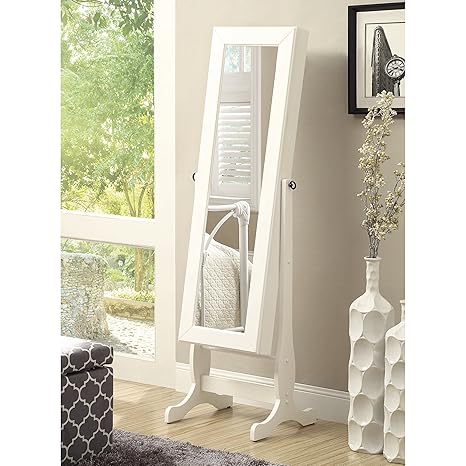 Amazon Com Coaster Home Furnishings Jewelry Cheval Mirror With