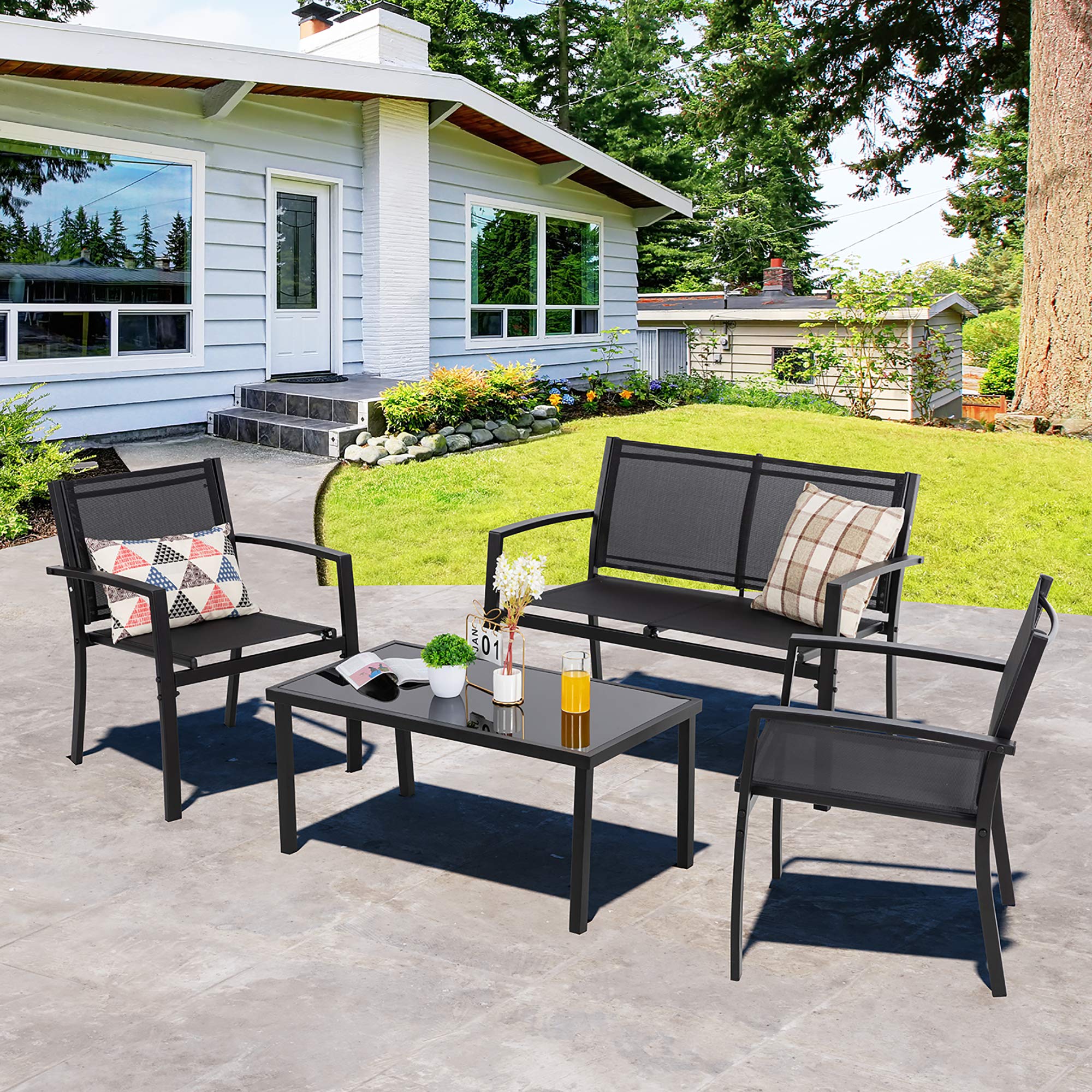 Shintenchi Pieces Patio Furniture Set All Weather