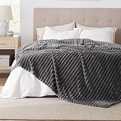 Bedsure GentleSoft Grey Full Blanket for Bed - Cozy