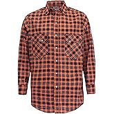 TICOMELA FR Shirts for Men Flame Resistant Shirt CAT2 Light Weight 6.5oz Fire Retardant Men's Welding Shirt