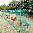 UNIFAMILY Chicken Tunnel, Chicken Coop Run, 157×31 Inches Chicken Tunnels for Outside Yard, Easy Installation Tunnel Runs Suitable for Chick, Duck, Rabbit, Large, Green