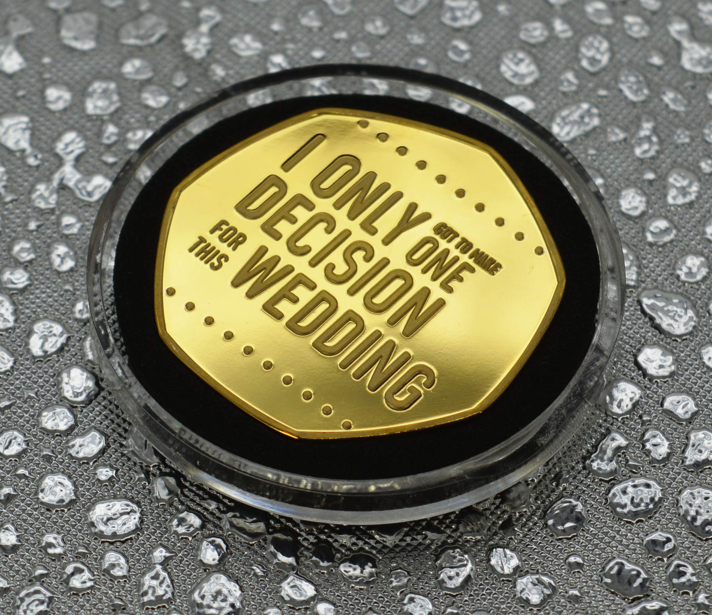 The Commemorative Coin Company THANK YOU FOR BEING MY BEST MAN 24ct Gold WEDDING DAY Commemorative in capsule. Wedding Gift/Present/Favour