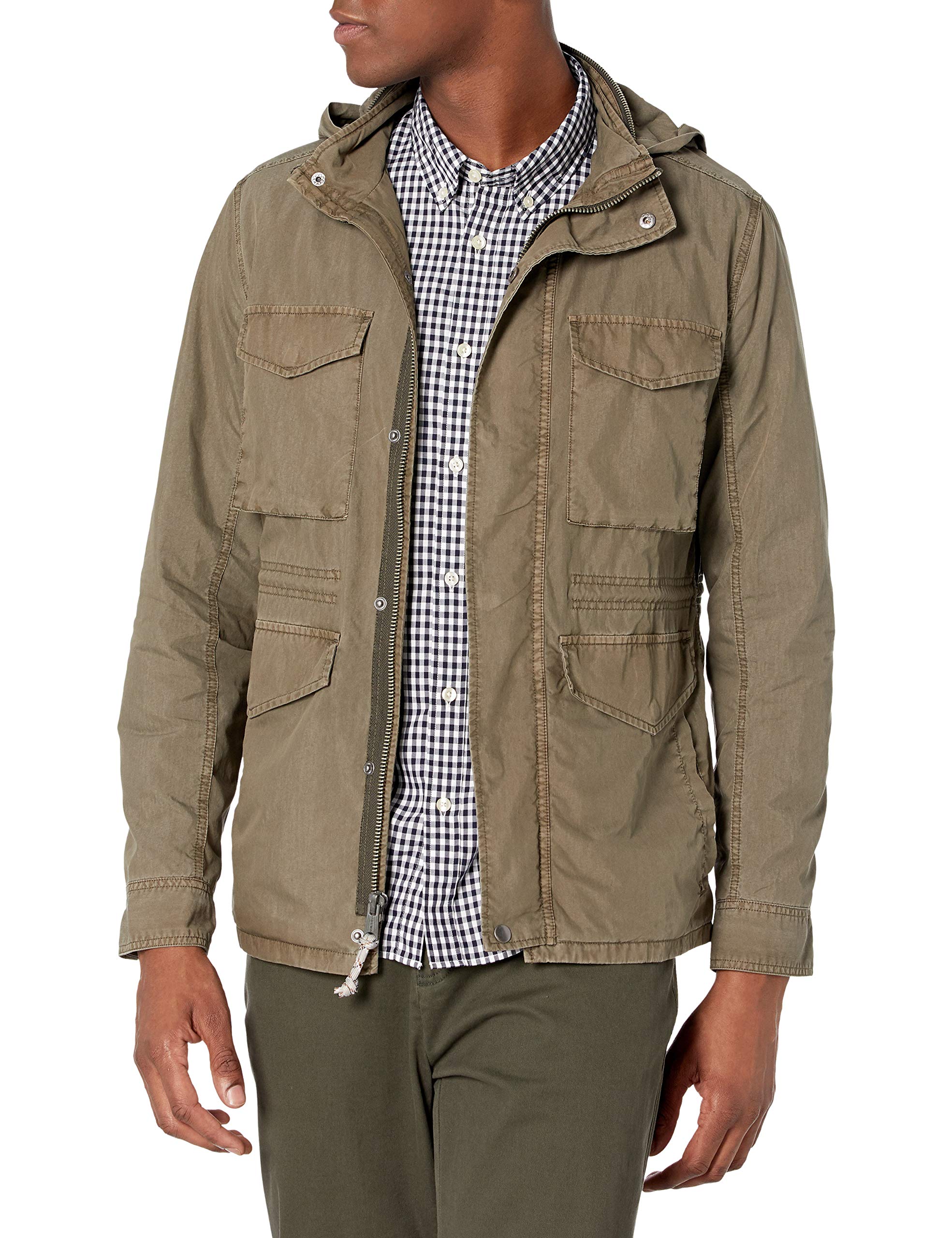 Lucky Brand Men's Long Sleeve Cotton Nylon M65 Utility Jacket