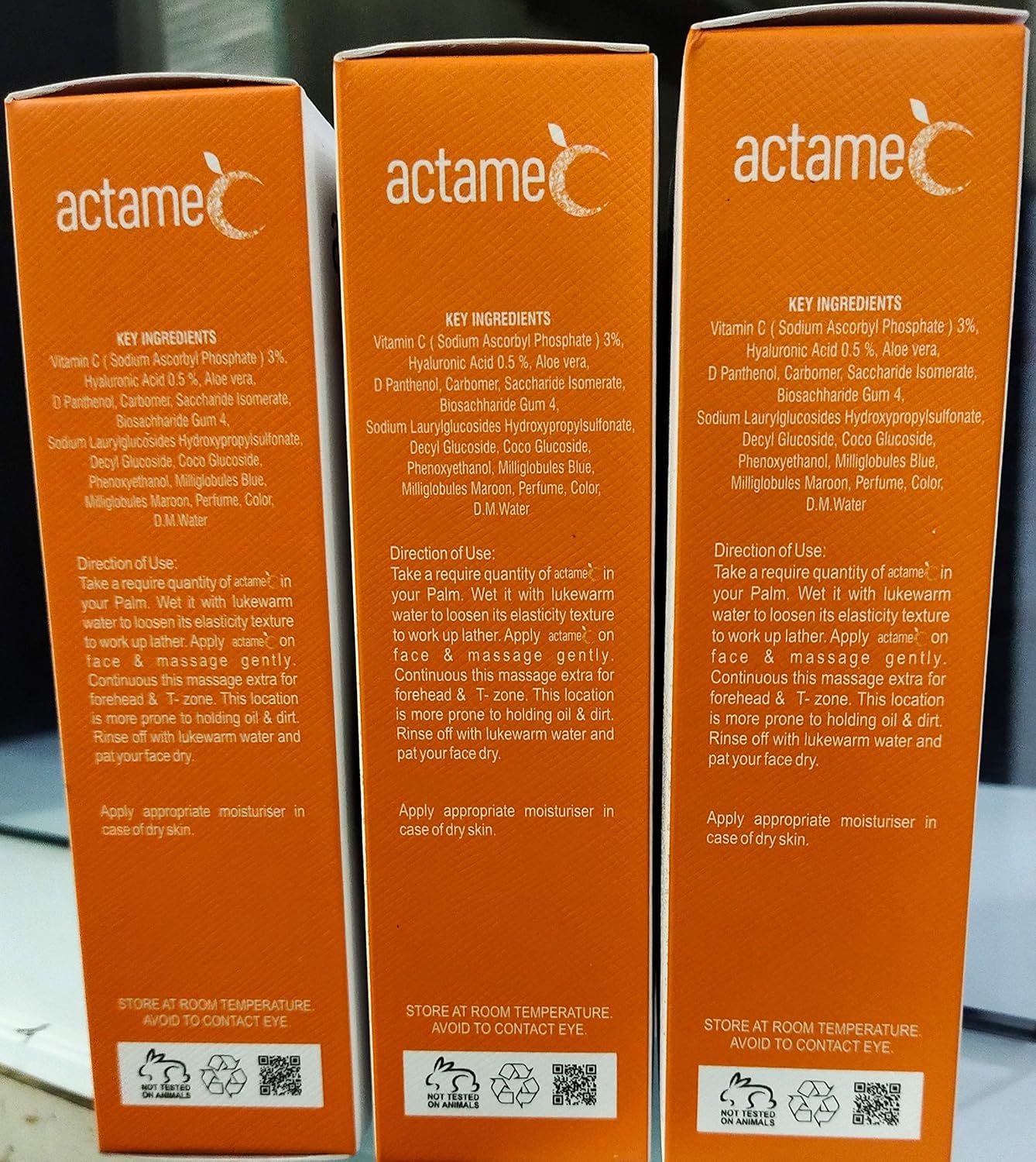 actame c face wash price