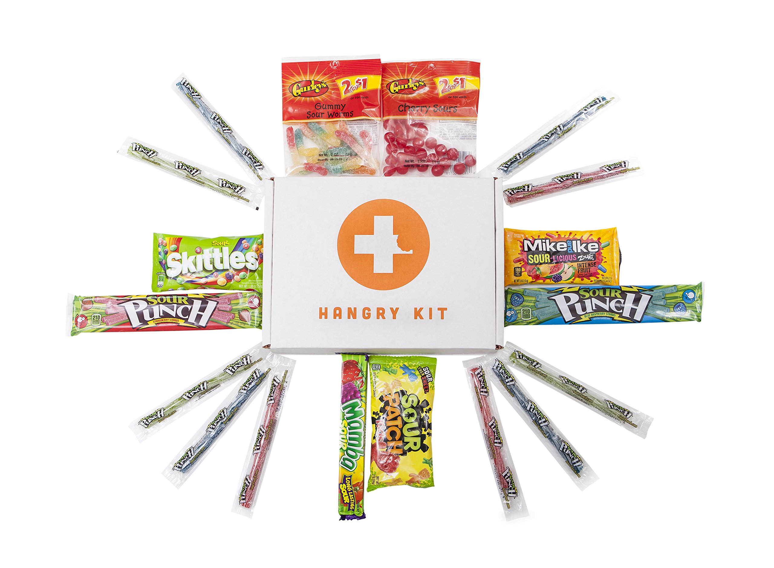 Hangry Kit Super Sour Candy Kit Sampler Care Package Gift Pack