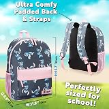 Disney Stitch Backpack for Girls Navy Pink Rucksack School Bag view 6