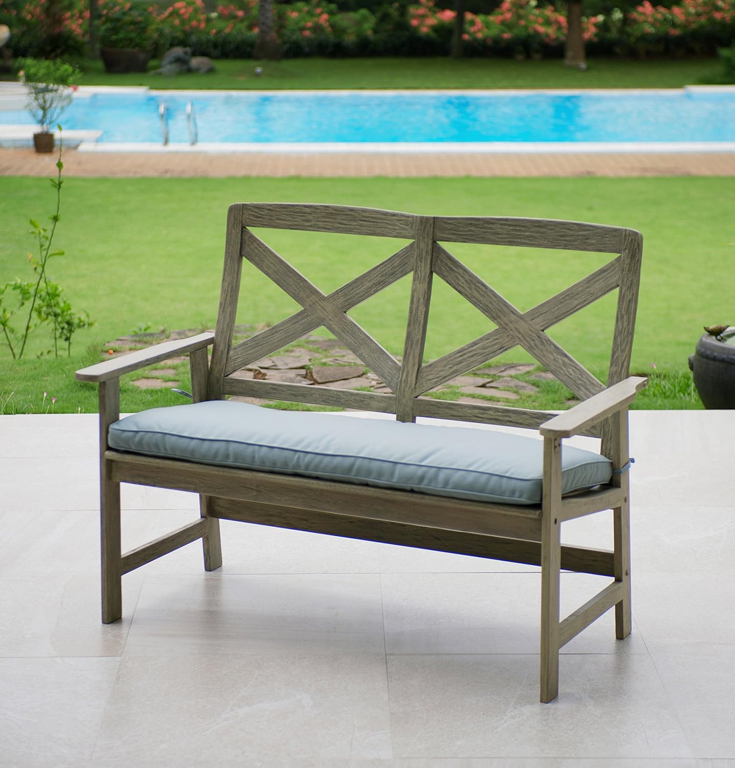 Best Curve Teak Garden Bench