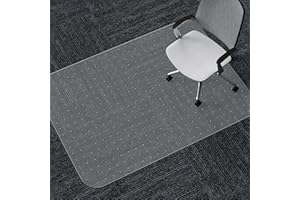 WASJOYE Office Chair Mat for Carpet, 30" x 48" Chair Mat for Carpet with Studded