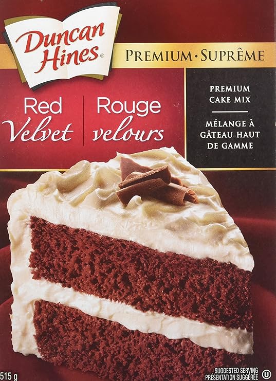 Duncan Hines Premium Cake Mix, Red Velvet, 515g Amazon.ca Grocery