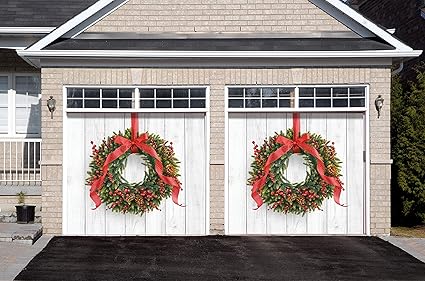 Amazon Com Victory Corps Christmas Wreath Holiday Garage Door