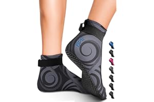 BPS New Zealand 'Smart' Neoprene Water Socks - 3mm Beach Booties Glued & Stitched - Anti-Slip Wetsuit Unisex Water Socks