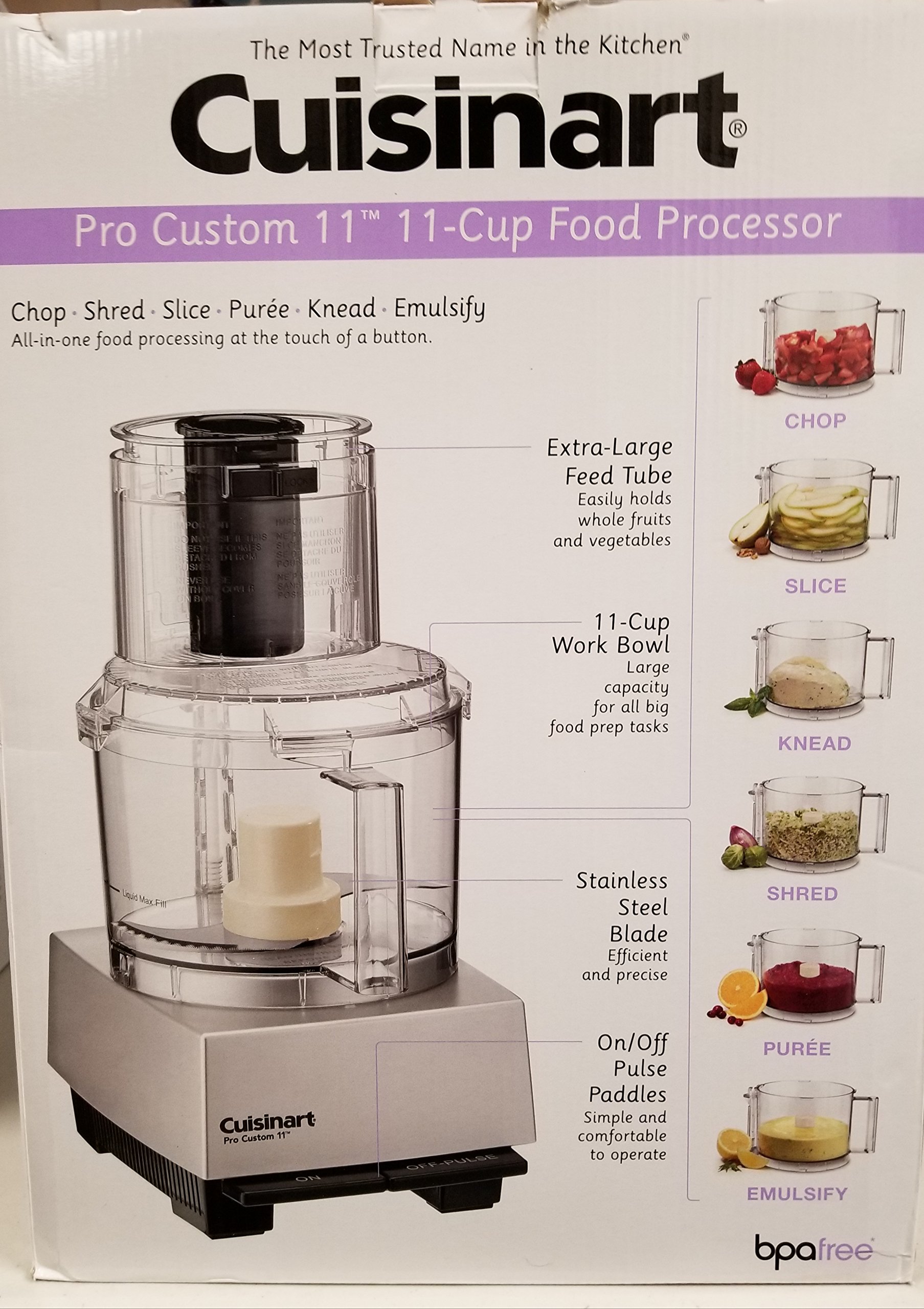 Cuisinart DLC8SBCY Pro Custom 11Cup Food Processor, Brushed Chrome eBay