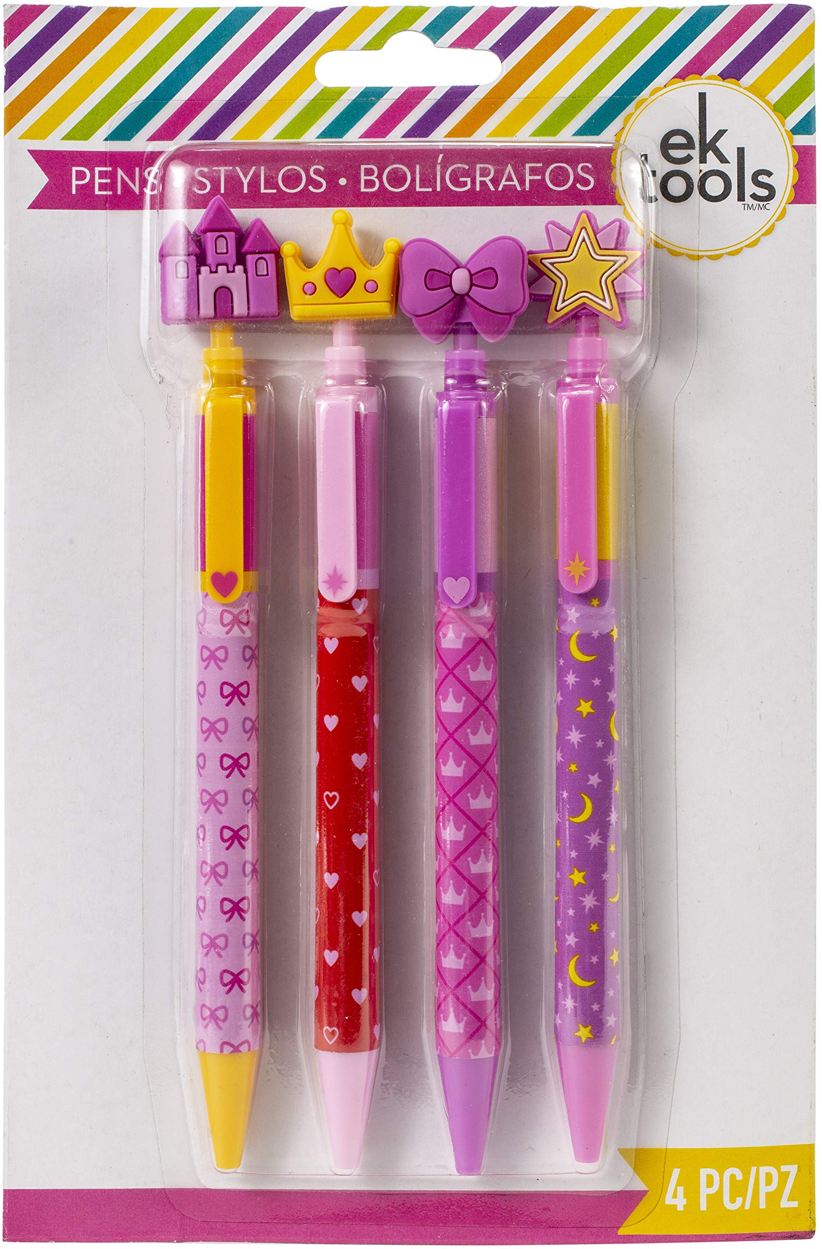 EK SUCCESS/AMERICAN CRAFTS Pen Set 4/PKG Princess, One Size