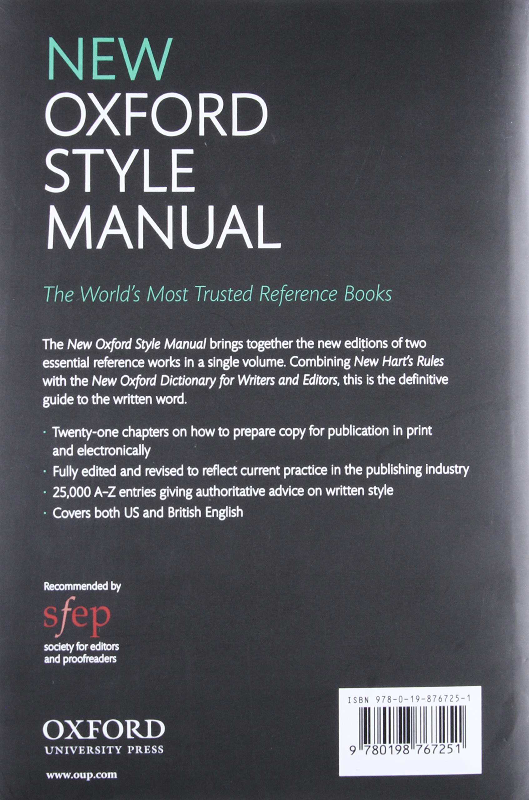 New Oxford Style Manual: Amazon.co.uk: Oxford University Press:  9780198767251: Books