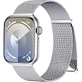 Rabini Magnetic Band Compatible for Apple Watch Bands Women Men 40mm 38mm 41mm 42mm 46mm 44mm 45mm 49mm, Stainless Steel Mesh Metal Sport Strap Wristband iWatch Series 11 10 9 8 7 6 5 4 3 2 1 SE Ultra