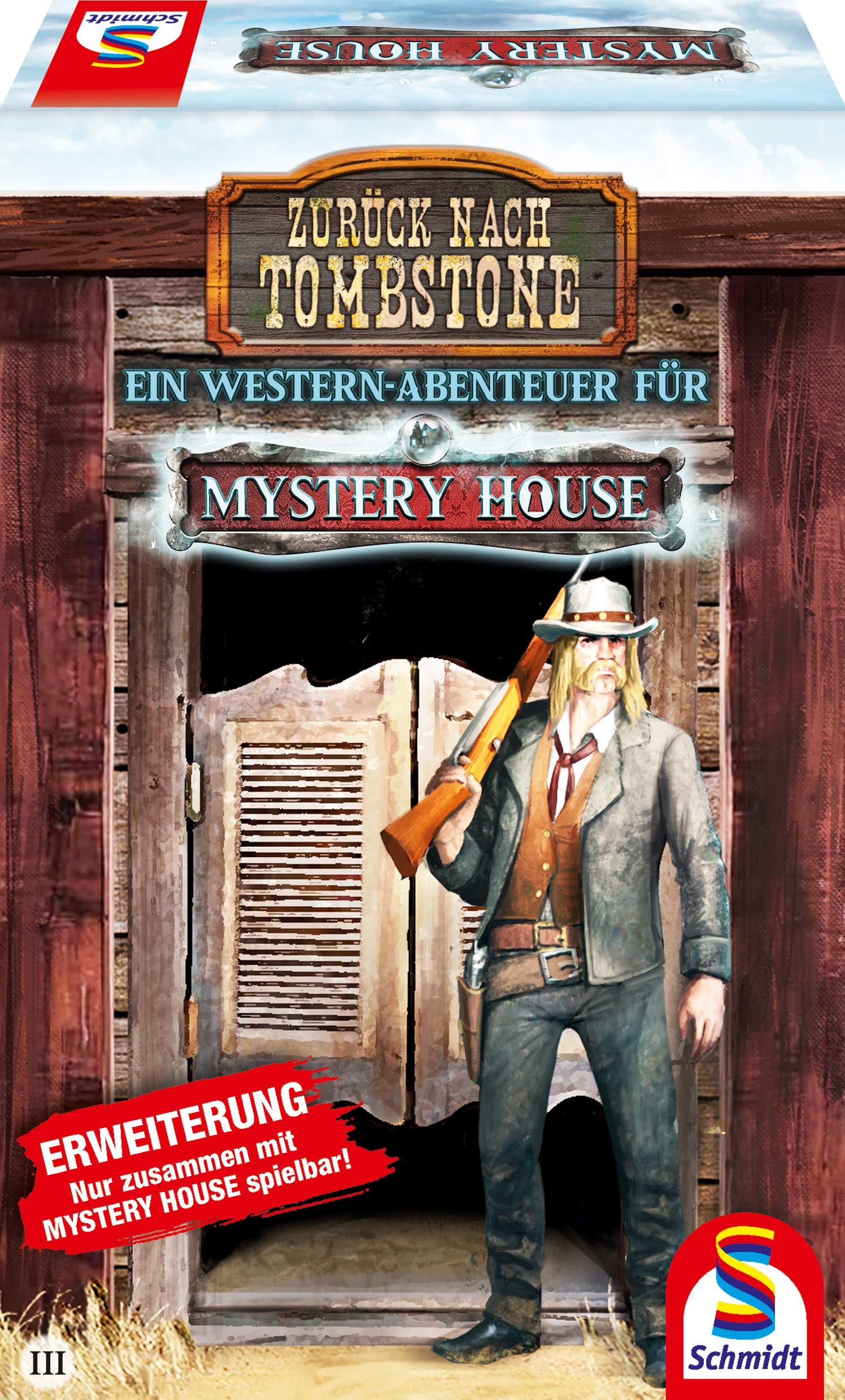 Schmidt Spiele 49385 Mystery House, Back to Tombstone, Expansion, Escape Game