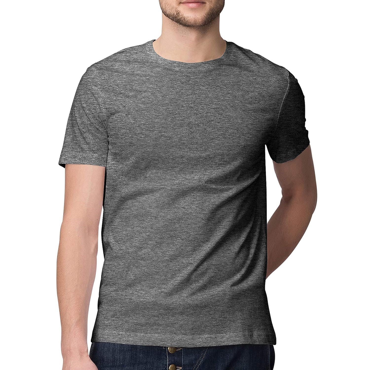 plain charcoal t shirt