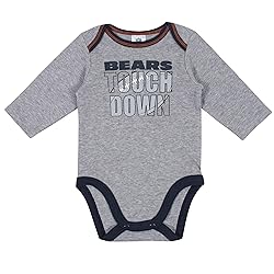Gerber Unisex Baby Standard NFL 2 Pack Long Sleeve