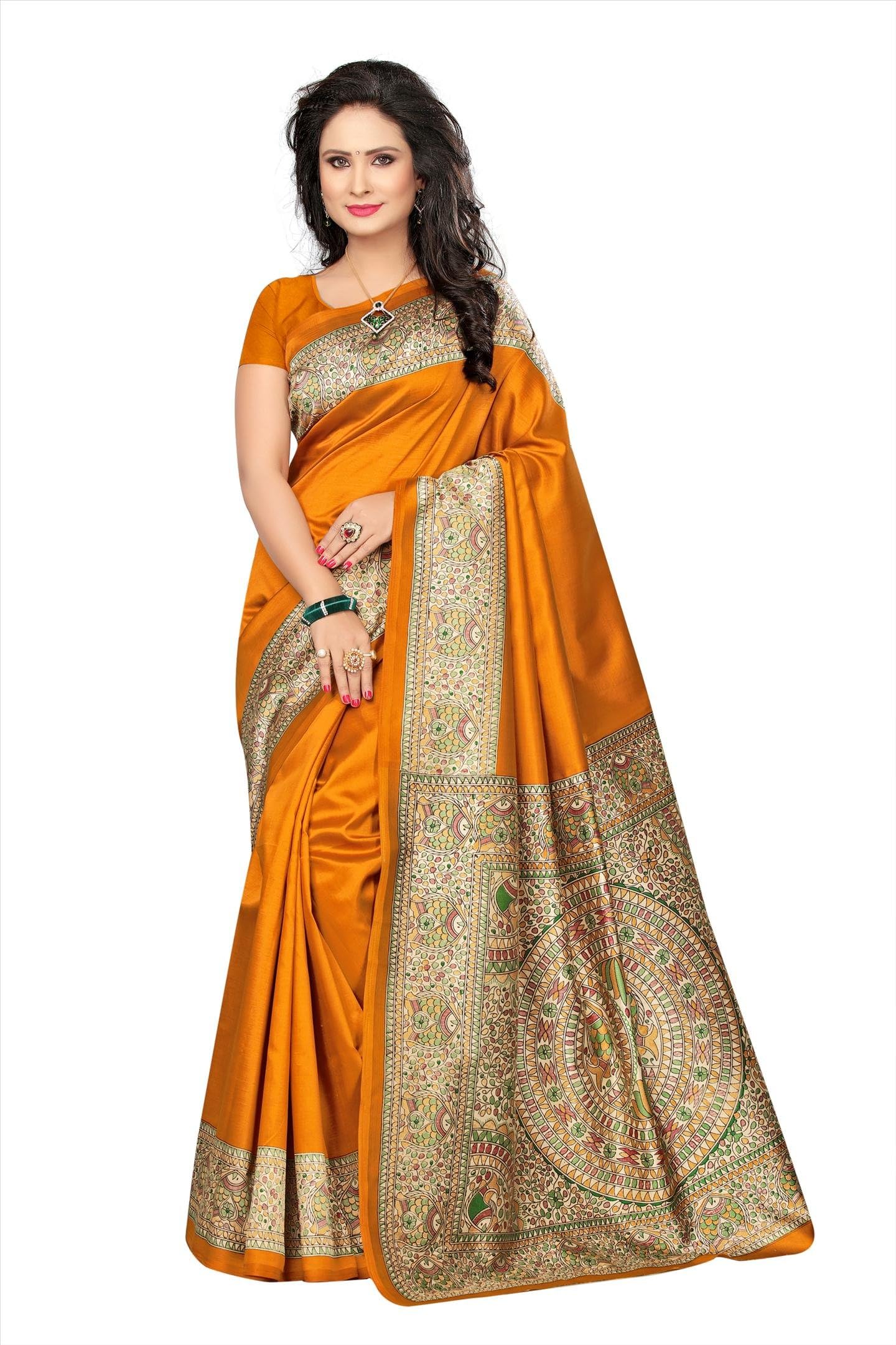 HIRAL DESIGNER Indian Women Multi Color Cotton Art Silk Party Wear Saree with Blouse Piece Indian