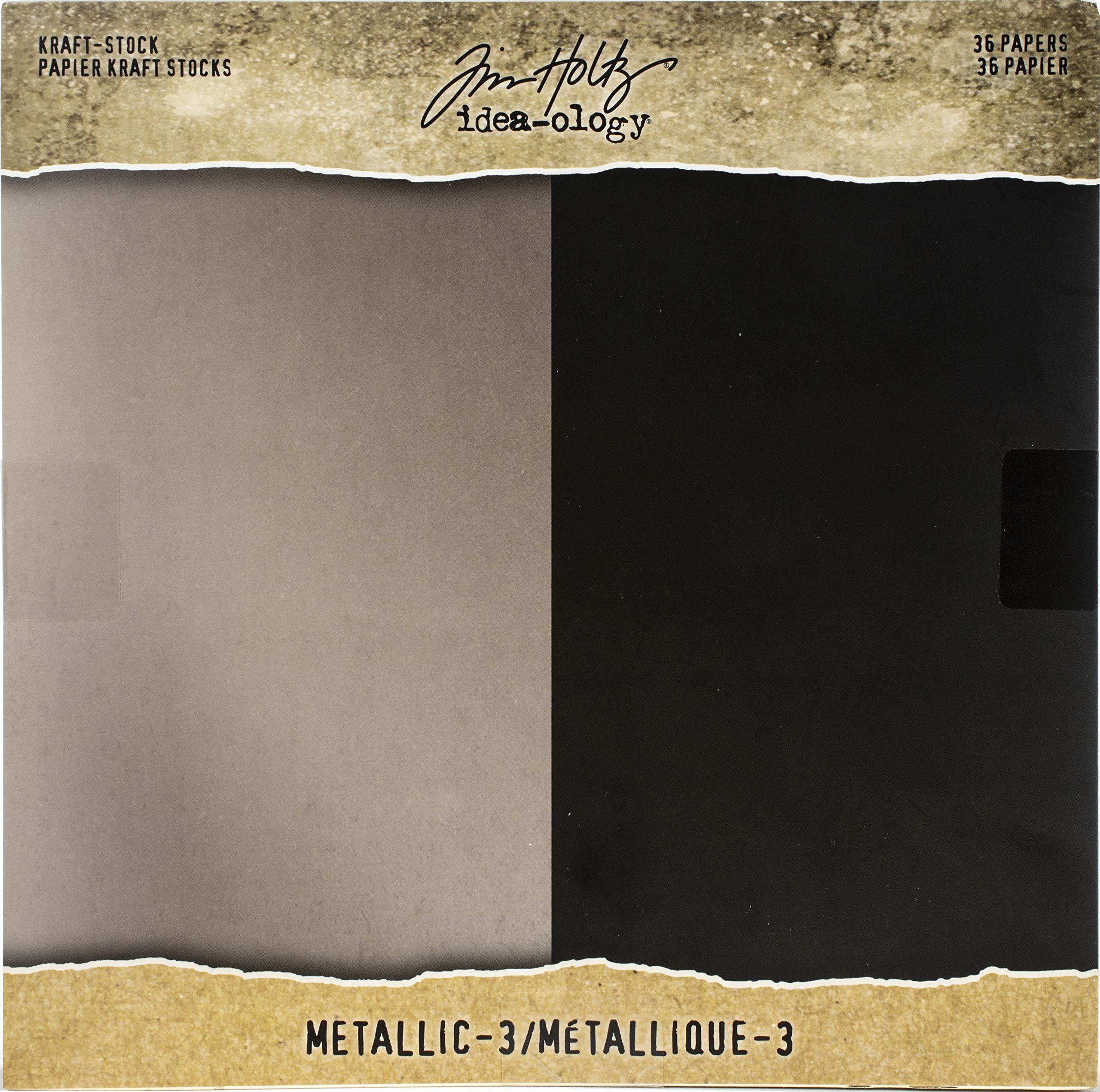 Tim Holtz - Advantus Kraft 8X8 Metallic 3, One Size