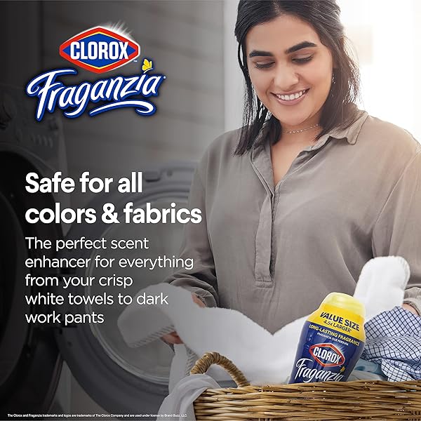 CLOROX FRAGANZIA LAUNDRY SCENT BOOSTER CRYSTALS IN VANILLA SCENT – SCENTED IN-WASH FRESHENER BEADS FOR FRESH, CLEAN, GREAT SMELLING CLOTHES AND LINENS, 70 OZ
