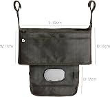 Munchkin Pram Organiser Pushchair Organizer with 2 Cup Holders Black view 4