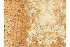 IT'S A SKIN Game Mat - 22 x 30 Inch Tabletop Starter Set - Compatible with Warhammer 40k Kill Team - Battle Mat for Table Top Role Playing Mat - Matte Finish Lays Flat (Cracked Desert)