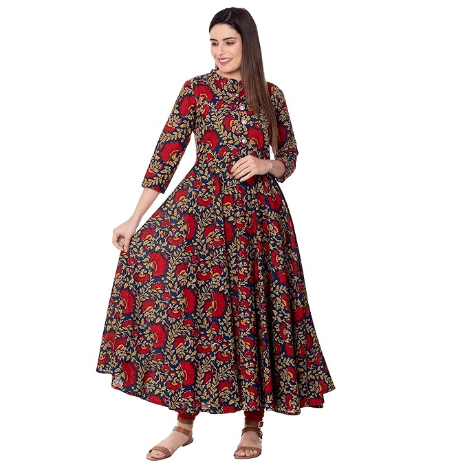 Women's Cotton Anarkali Kurta