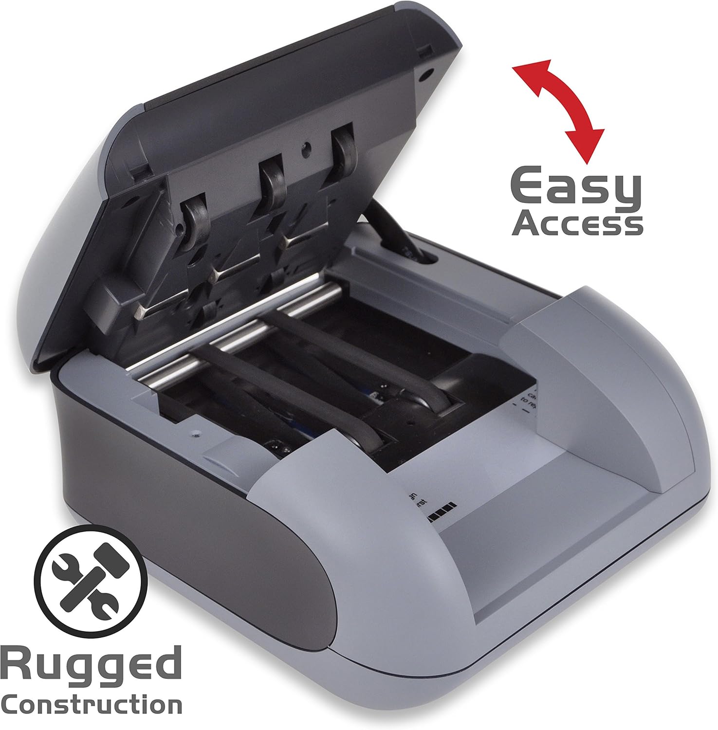 Cassida Quattro Fast Automatic Currency Counterfeit Detector with Advanced Sensors (UV, MG, IR, MT, WT, Thickness, Size) - All-Orientation Feeding - Rechargeable Battery - 3.5" Value & Pass/Fail Display : Office Products