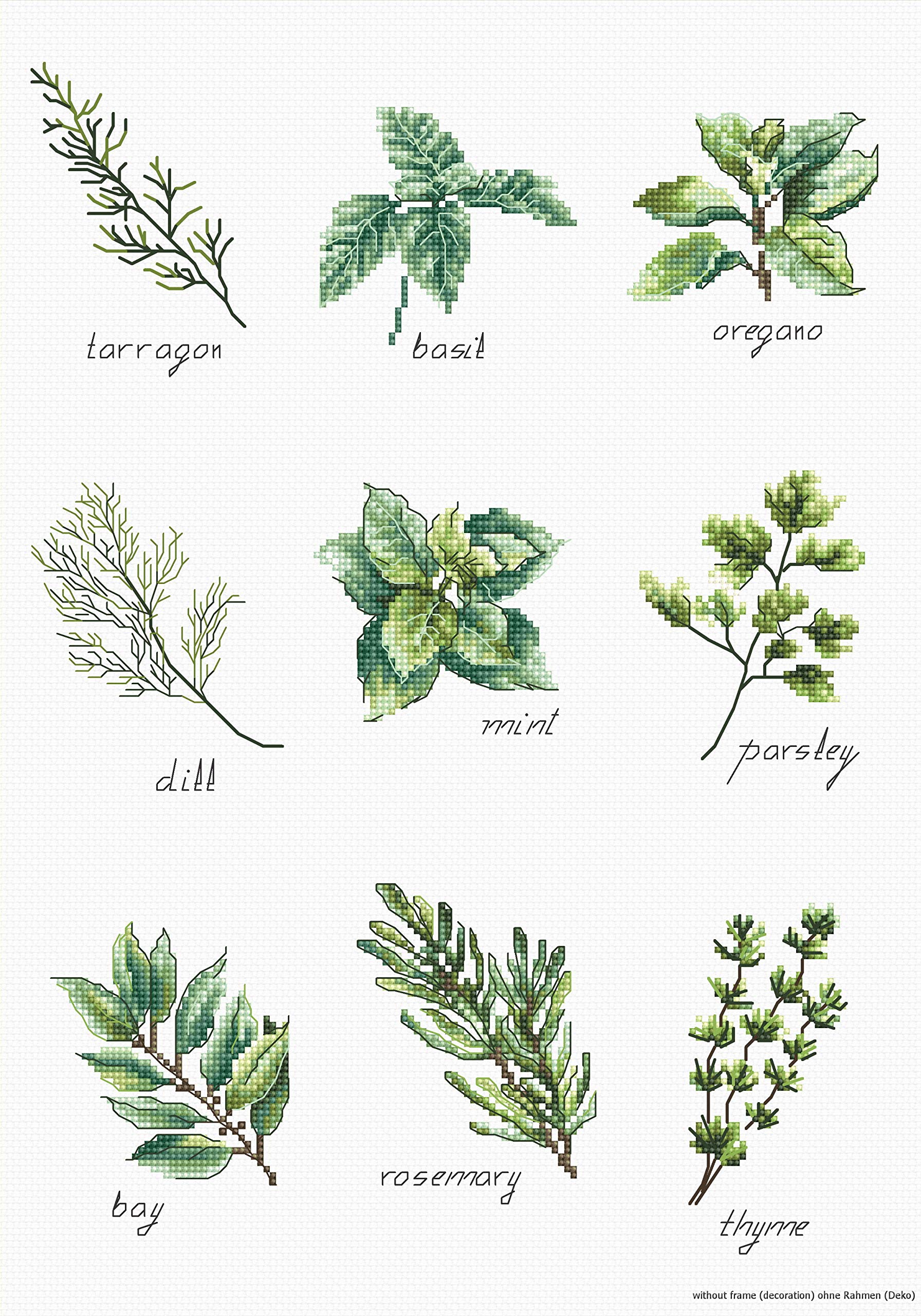 Luca-S Cross Stitch Kit, Cotton, Multicoloured, 21,5x30,5cm