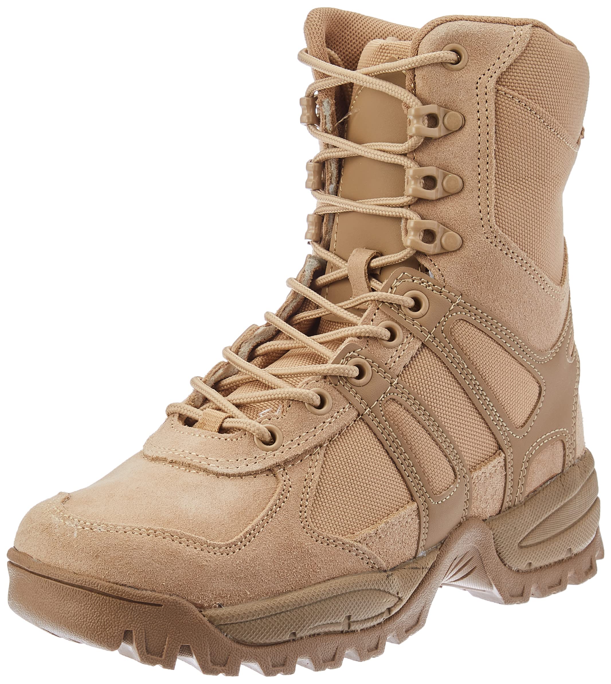 Miltec Security Police Army Combat Leather Boots Generation II Mens Tactical Khaki Size 11