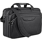 KROSER Laptop Bag Premium Laptop Briefcase Fits Up to 17.3 Inch Laptop Expandable Water-Repellent Shoulder Messenger Bag Comp