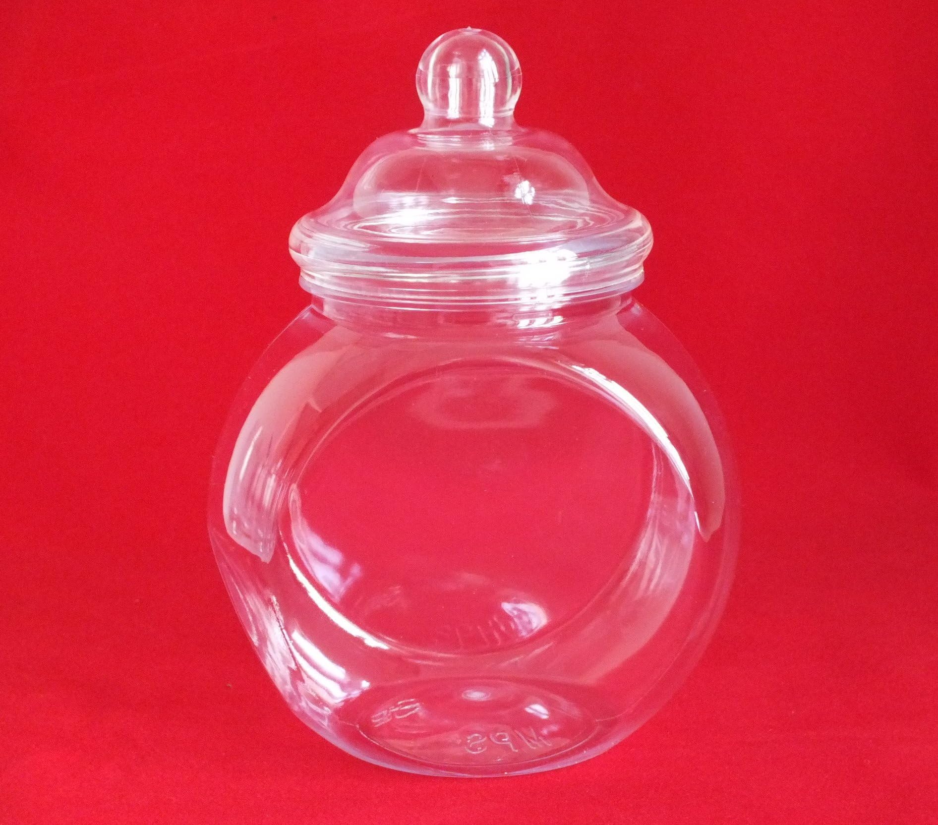 Retro Plastic 650ML Storage Jar with Victorian Screw Lid - 10 Jars
