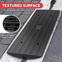 Pyle Car Vehicle Curbside Driveway Ramp - 4ft Heavy