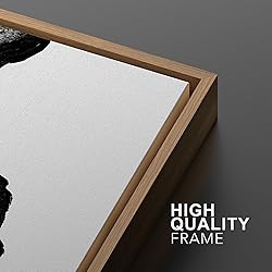 MUDECOR Framed Canvas Print Wall Art Set Black and