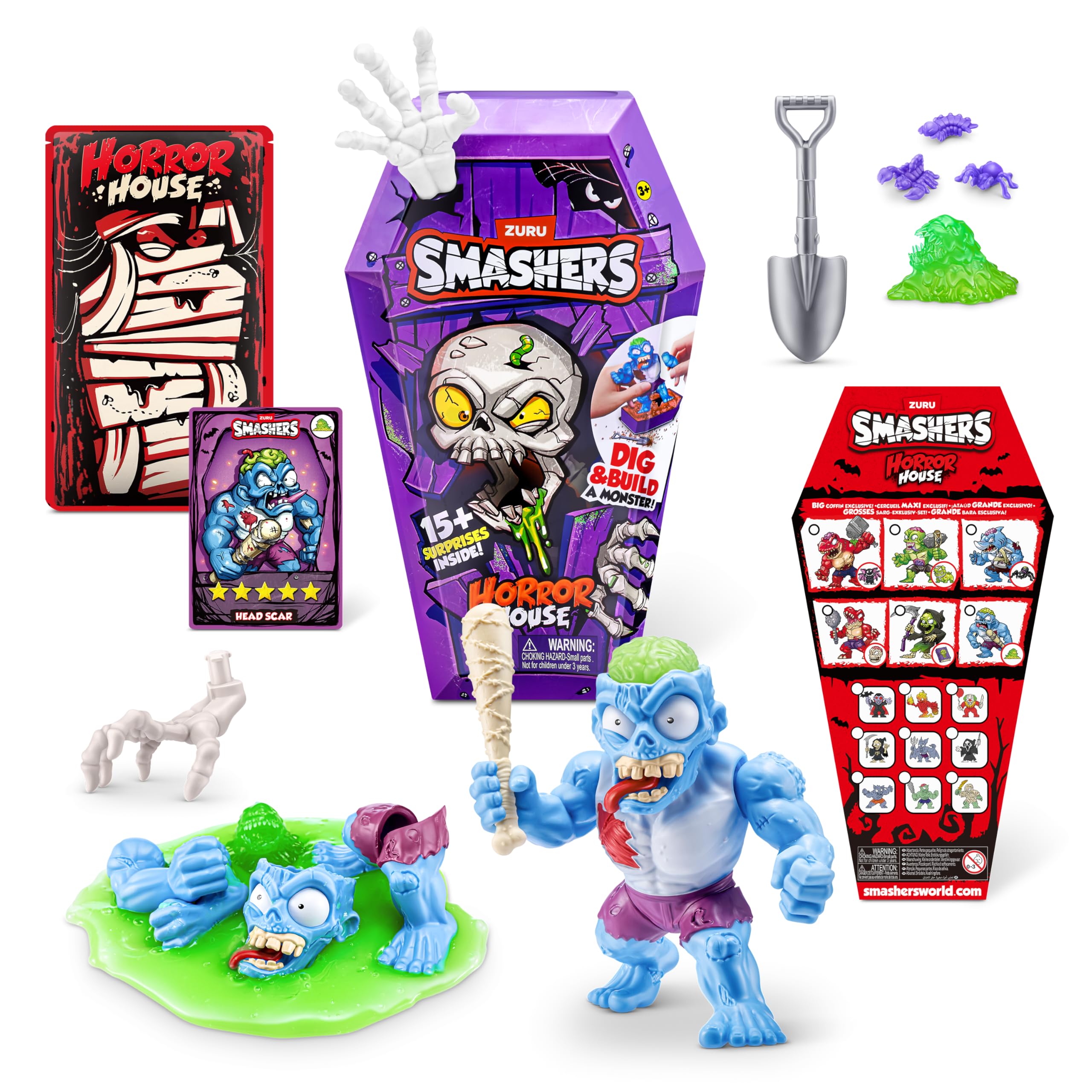Smashers Horror House (Slasher) by ZURU, Interactive Toy, Collectable Toy for Kids and Teens