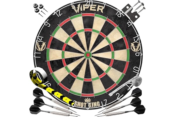 Viper Shot King Regulation Bristle Dartboard Set 1