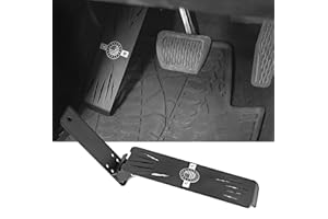 NKCELL POWER Dead Pedal Driver Left Foot Rest Pedal Left Side Kick Panel Adjustable Anti-Slip Fit for 2018-2024 Jeep Wrangler JL JLU Gladiator JT (NOT Fit for 4xe Model)