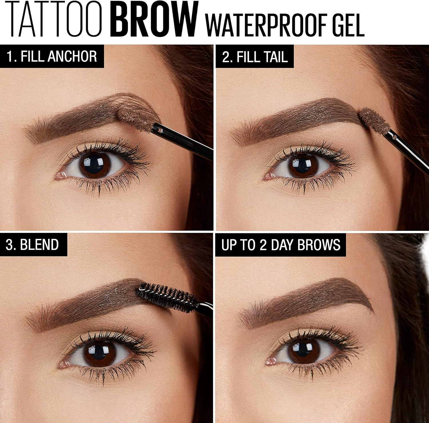 Maybelline Unisex Waterproof Tattoo Brow Wasserdichtes Gel Tone 00 Light Blonde Rubio Standard Amazon De Bekleidung
