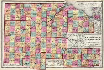 Amazoncom Historic Map State Atlas 1872 Allen - 