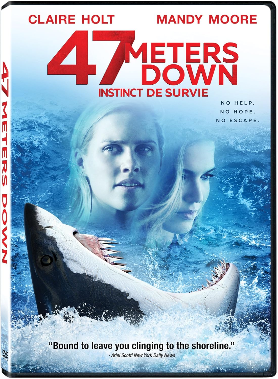 47 Meters Down Bilingual Amazon Ca Mandy Moore Claire Holt Matthew Modine 47 Meters Down Johannes Roberts Dvd