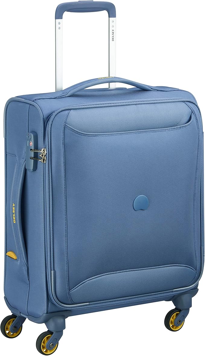 Delsey Paris Luggage Suitcase, 55 cm, 44 litres, Light Blue Amazon.co