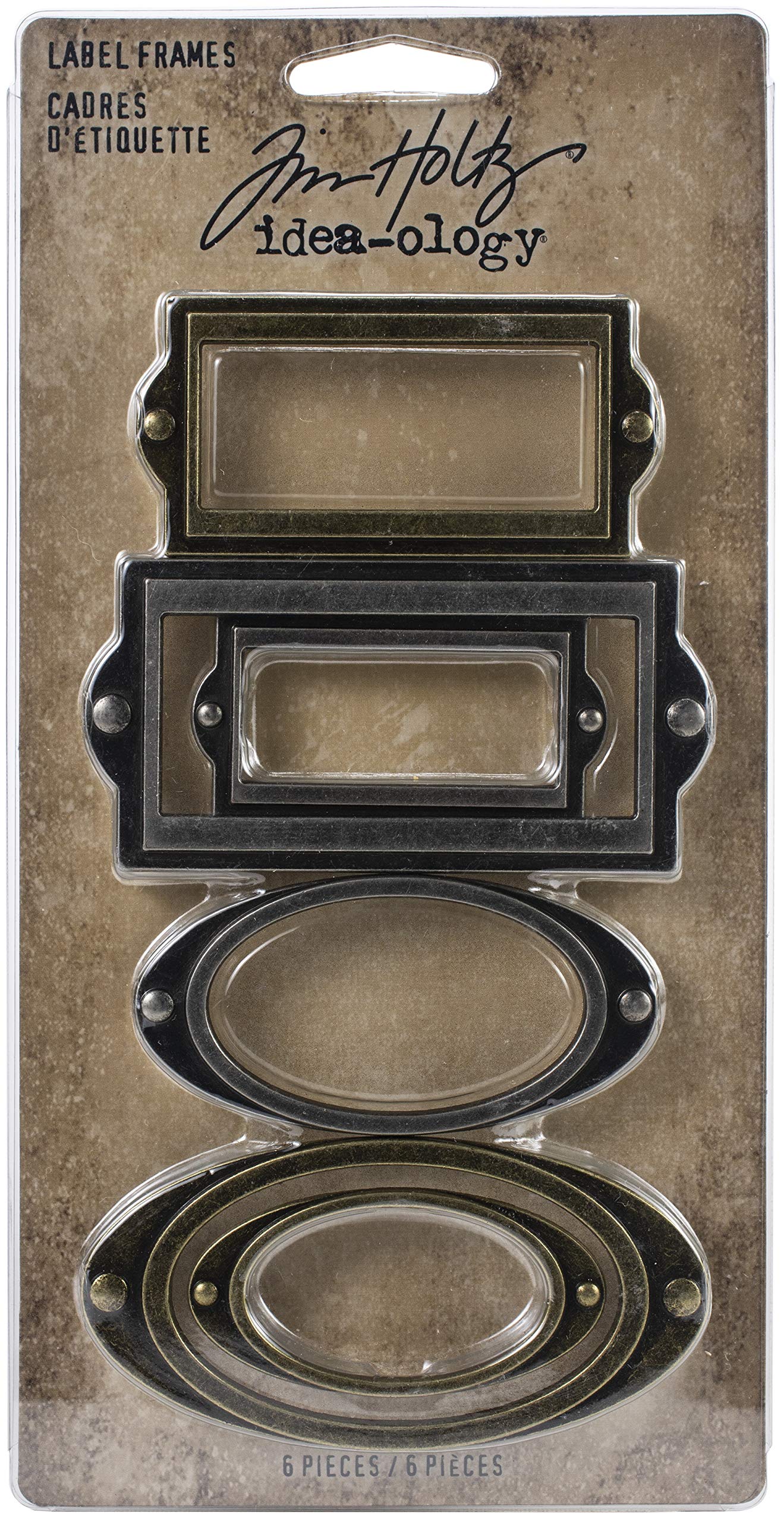 Idea-Ology Metal Adornments 6/Pkg-Label Frames TH94052