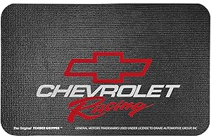 Fender Gripper Fender Cover with Chevrolet Racing Logo | Officially Licensed by General Motors | Universal Fit | Standard Size 22" X 34" | FG2007, Black with Colored Logo