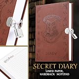 Harry Potter A5 Notebook Gift Set with Pen Faux Leather Journal Brown UV Pen view 3