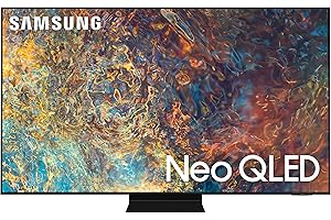 SAMSUNG 55-Inch Class Neo QLED 4K UHD QN90A Series Mini LED Quantum HDR 32x, Object Tracking Sound+, Ultra Viewing Angle, Smart TV with Alexa Built-In (QN55QN90AAFXZA, 2021 Model), Titan Black